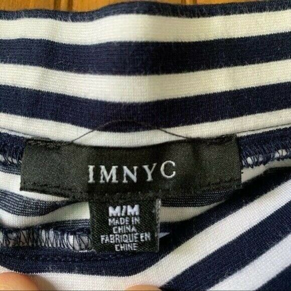 Issac Mizrahi NYC Striped Mini Skirt Women's size Medium - Picture 2 of 8